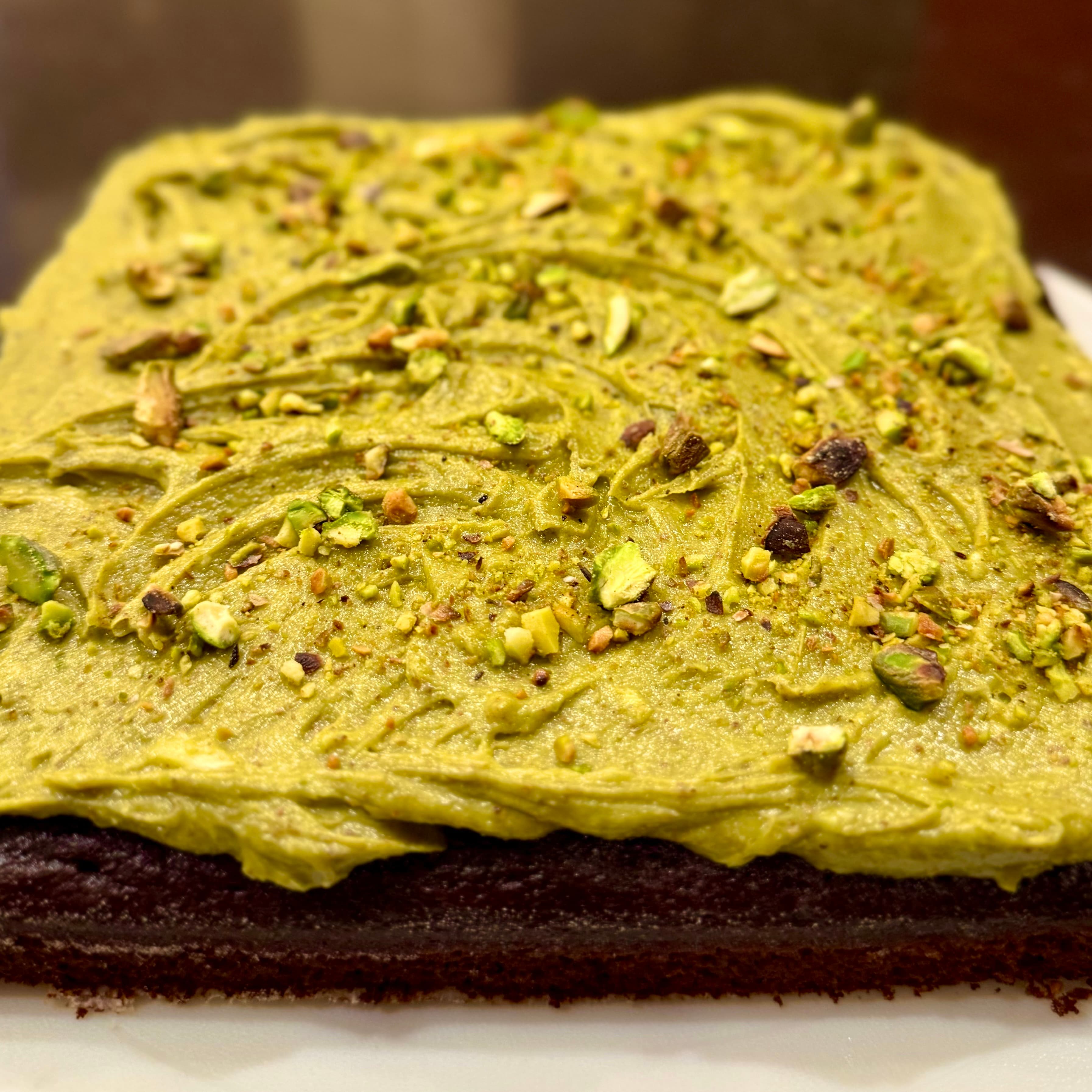 Pistachio Chocolate Snacking Cake